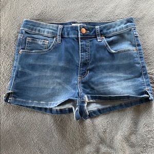 forever 21 high waisted jean short